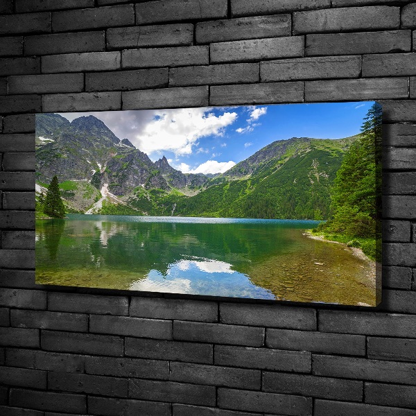 Bild auf leinwand Das Meeresauge der Tatra-Berge
