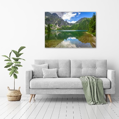 Bild auf leinwand Das Meeresauge der Tatra-Berge