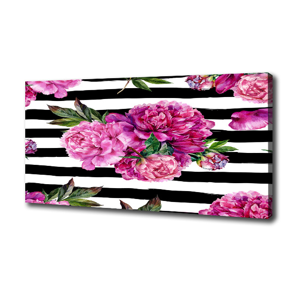 Wandbild Rosa Pfingstrosen