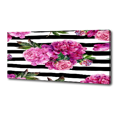 Wandbild Rosa Pfingstrosen