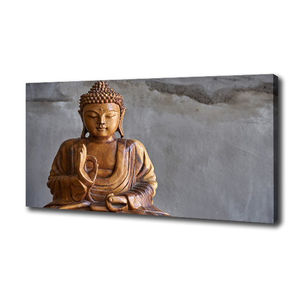Wandbild Buddha aus Holz