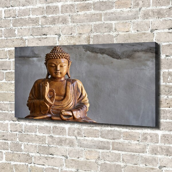 Wandbild Buddha aus Holz