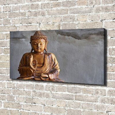 Wandbild Buddha aus Holz