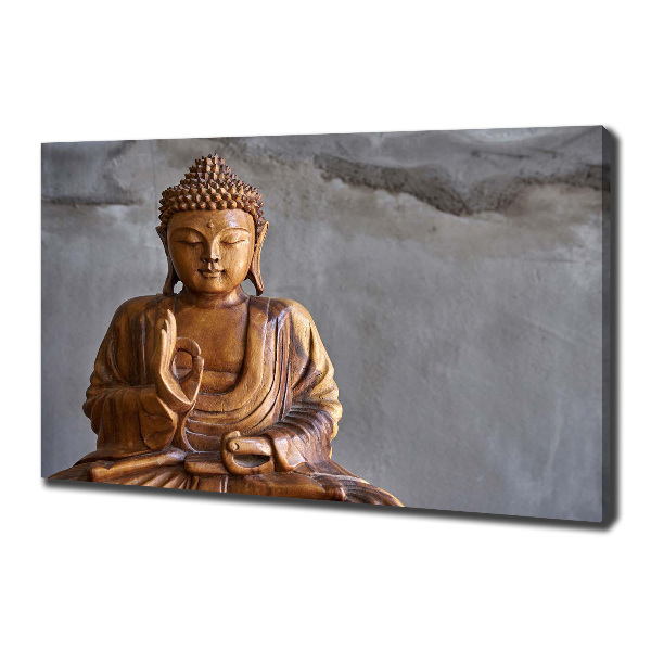 Wandbild Buddha aus Holz