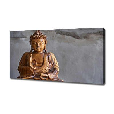 Wandbild Buddha aus Holz