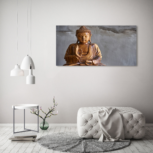 Wandbild Buddha aus Holz