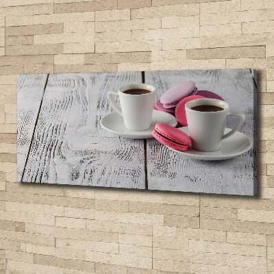 Wandbild Kaffee und Kekse