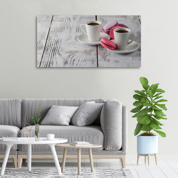 Wandbild Kaffee und Kekse
