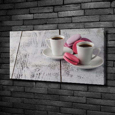 Wandbild Kaffee und Kekse