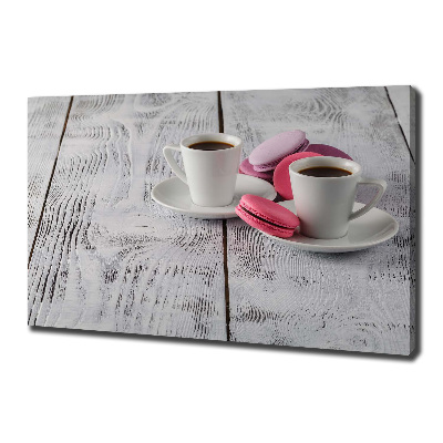 Wandbild Kaffee und Kekse