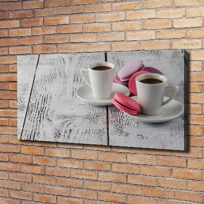 Wandbild Kaffee und Kekse