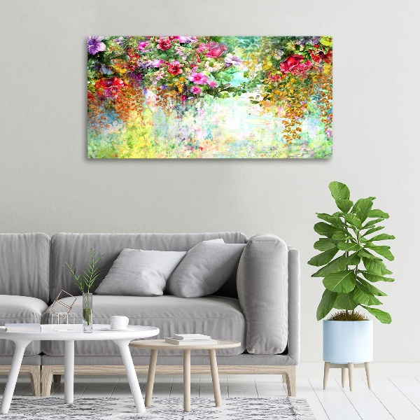 Bild auf leinwand Bunte Blumen