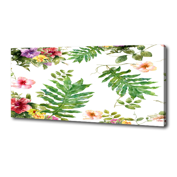 Wandbild Blumenmuster