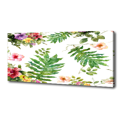 Wandbild Blumenmuster