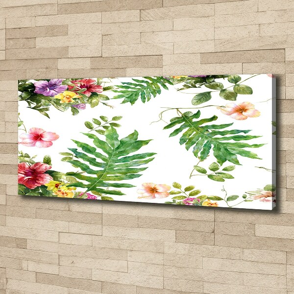 Wandbild Blumenmuster