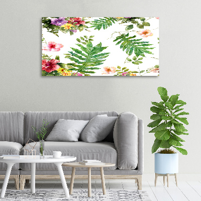 Wandbild Blumenmuster