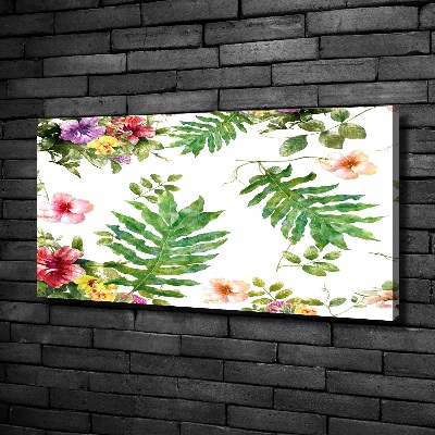 Wandbild Blumenmuster