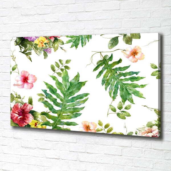 Wandbild Blumenmuster