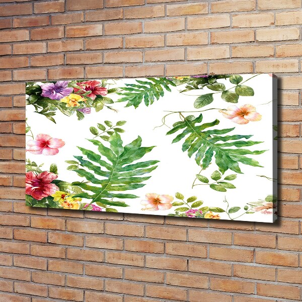 Wandbild Blumenmuster