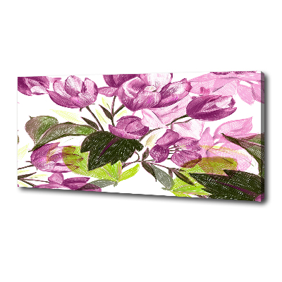 Wandbild Blumenmuster