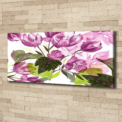 Wandbild Blumenmuster
