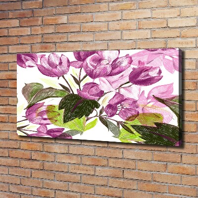 Wandbild Blumenmuster