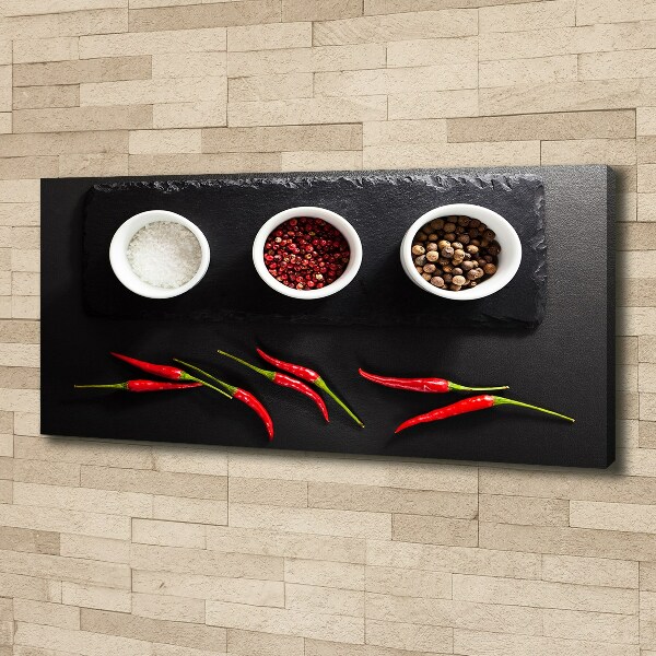 Wandbild Gewürze und Chili