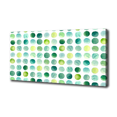 Bild auf leinwand Grüne Punkte