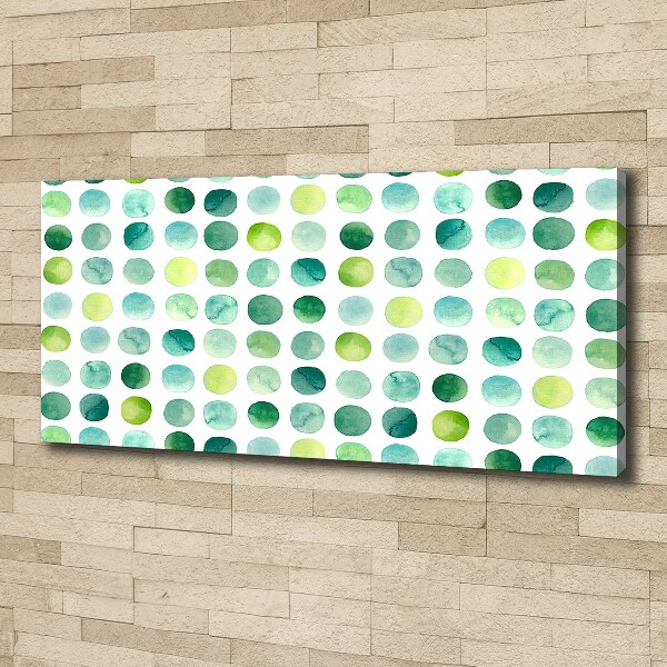 Bild auf leinwand Grüne Punkte