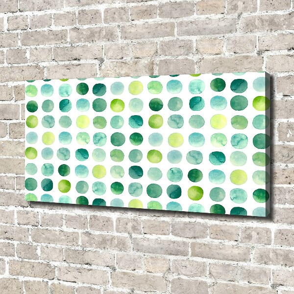 Bild auf leinwand Grüne Punkte