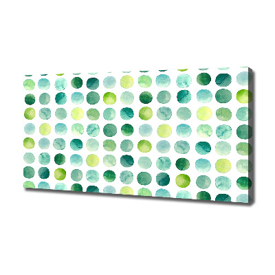 Bild auf leinwand Grüne Punkte