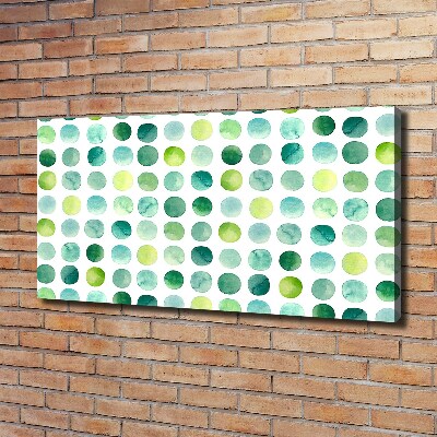 Bild auf leinwand Grüne Punkte