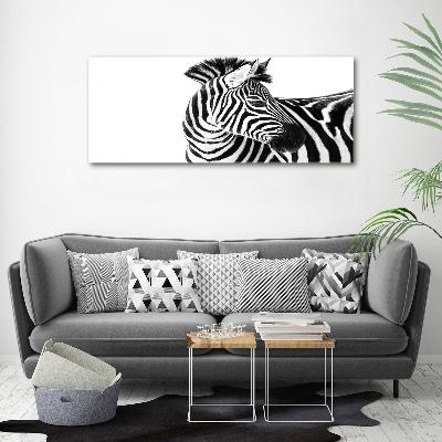 Bild auf leinwand Zebra im Schnee