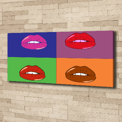 Fotobild Bunte Lippen