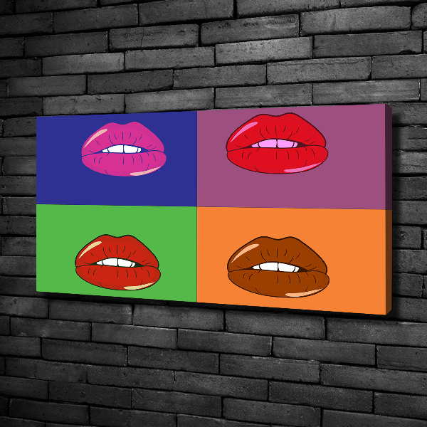 Fotobild Bunte Lippen