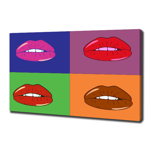 Fotobild Bunte Lippen