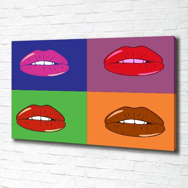 Fotobild Bunte Lippen