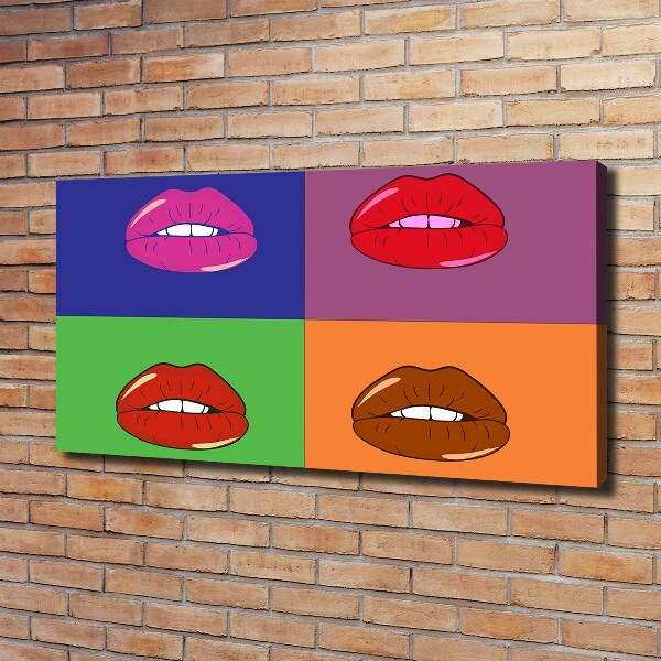 Fotobild Bunte Lippen