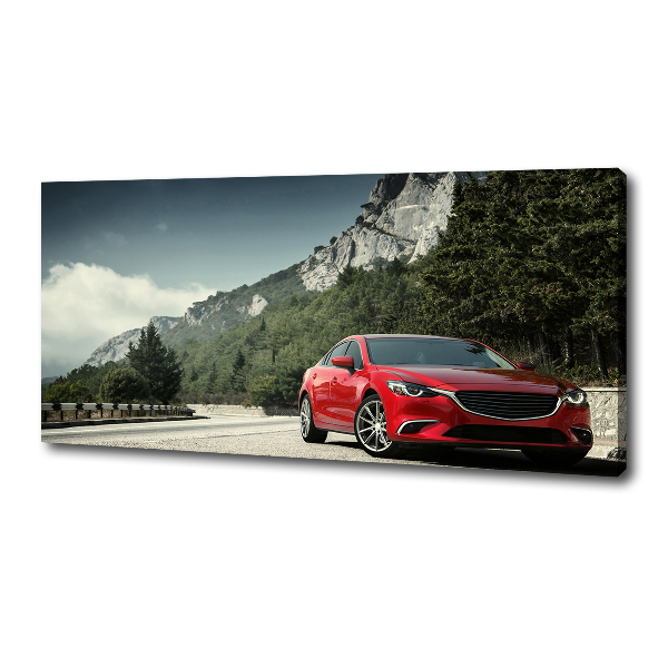 Fotobild Auto in den Bergen