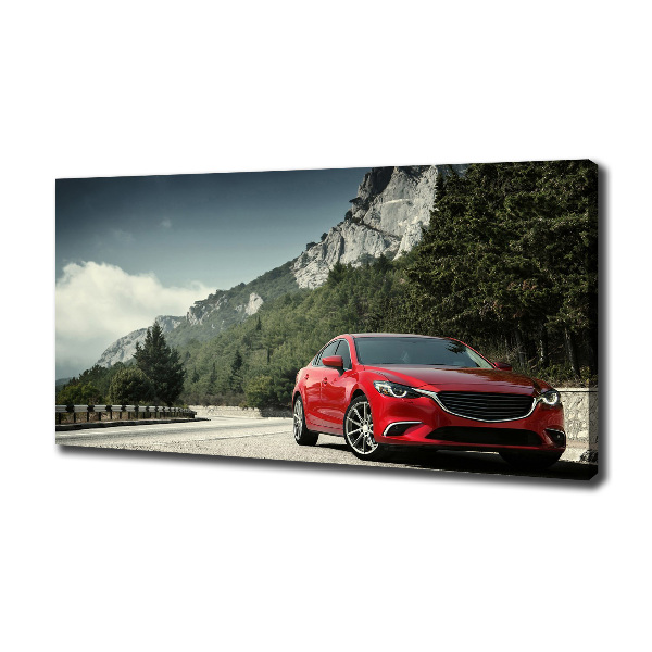 Fotobild Auto in den Bergen