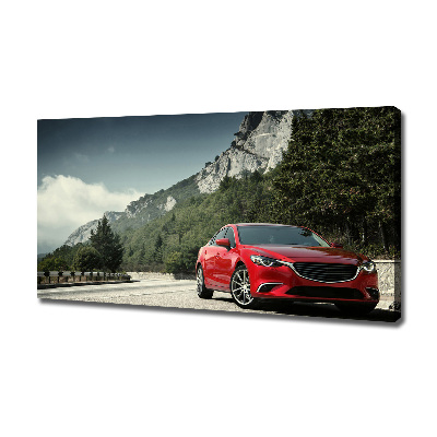 Fotobild Auto in den Bergen