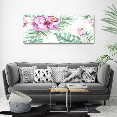 Wandbild Hawaiianische Blumen