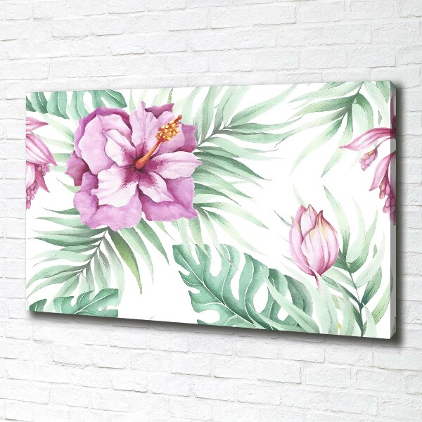 Wandbild Hawaiianische Blumen