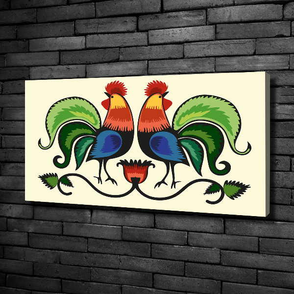 Fotobild Hahnen-Volksmuster