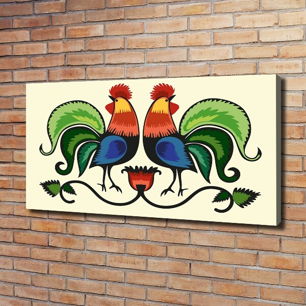 Fotobild Hahnen-Volksmuster