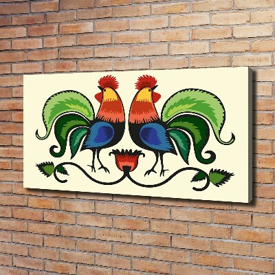 Fotobild Hahnen-Volksmuster