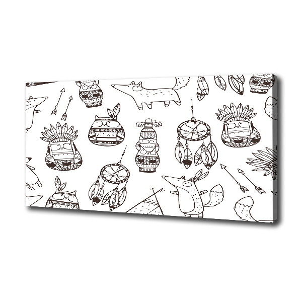 Bild auf leinwand Indische Eulen