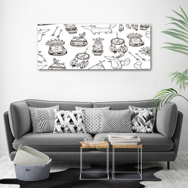 Bild auf leinwand Indische Eulen