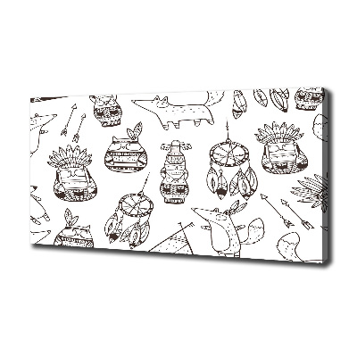 Bild auf leinwand Indische Eulen