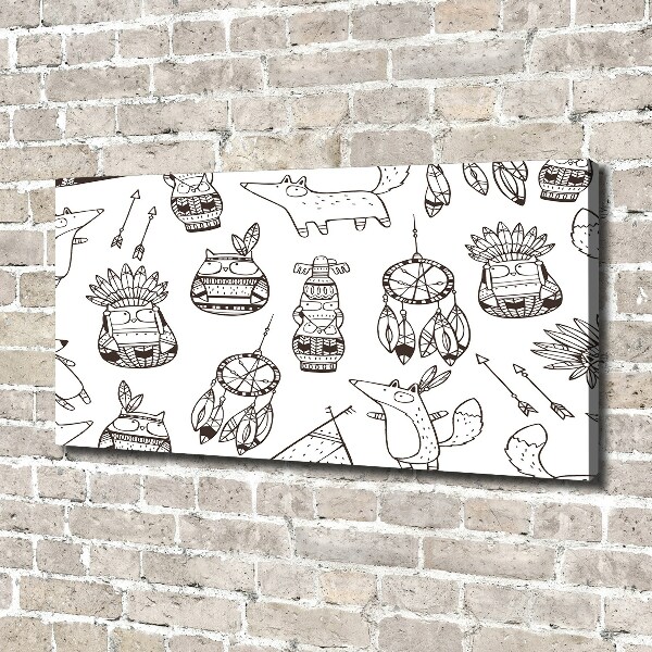 Bild auf leinwand Indische Eulen